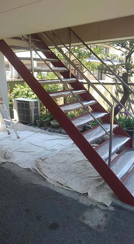 奈良県 鉄骨階段塗装工事 外壁 屋根塗装 見積もり ご依頼は株式会社アームペイント